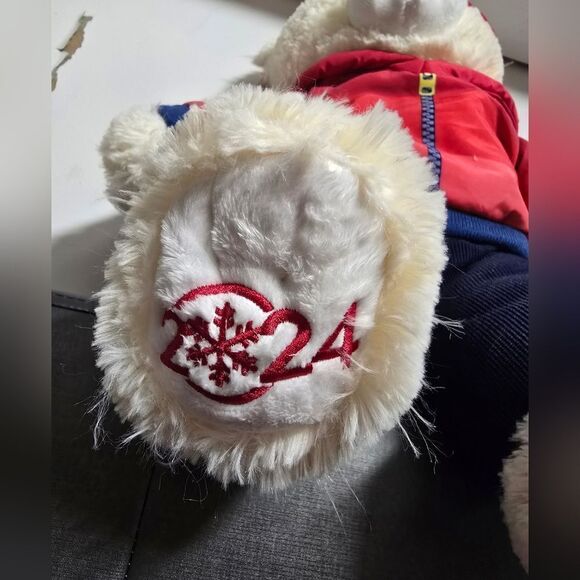 20" Holiday Time Snowflake Teddy Bear Christmas Winter Boy - Picture 6 of 8